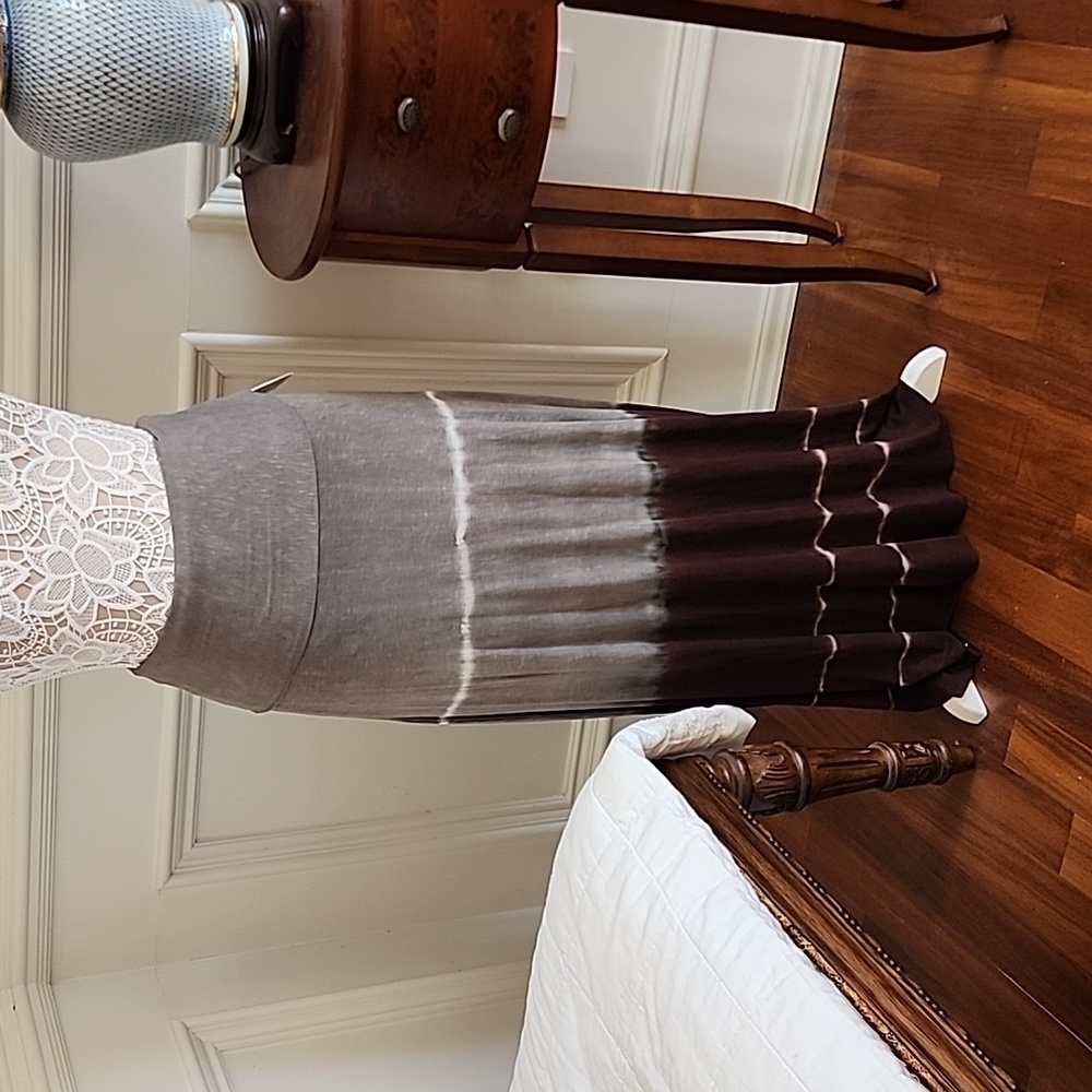 Lucky Brand tie-dyed maxi skirt